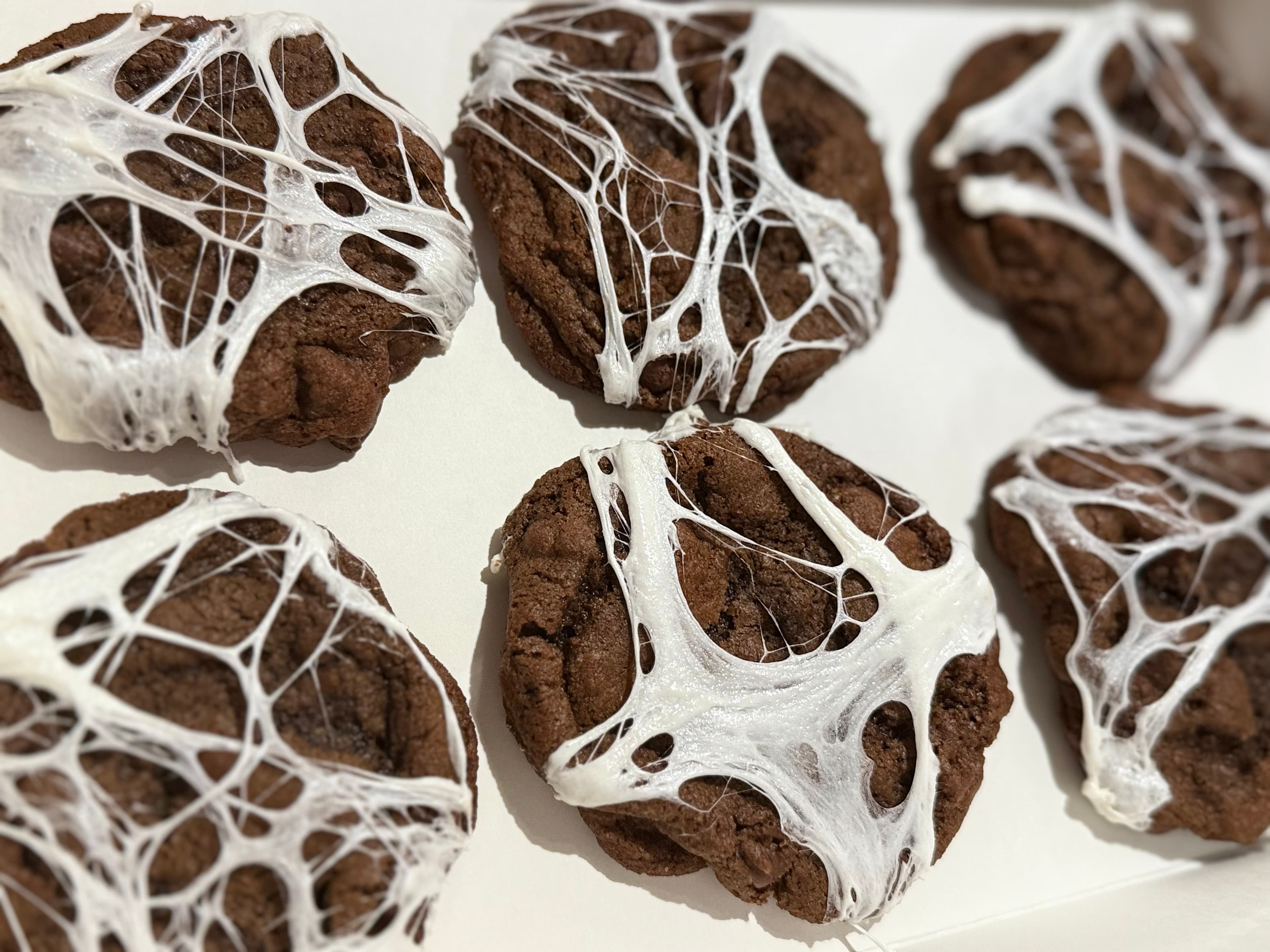 Spiderweb cookies